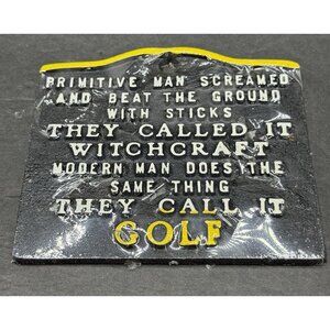 Vintage Metal Wall Decor Golf Sign New
